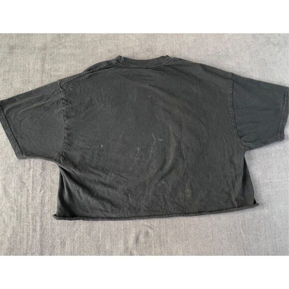 Minnie‎ Mouse Crop Tee Womens XL Black Disney Y2K Retro Style Disneyland Top - Picture 6 of 7